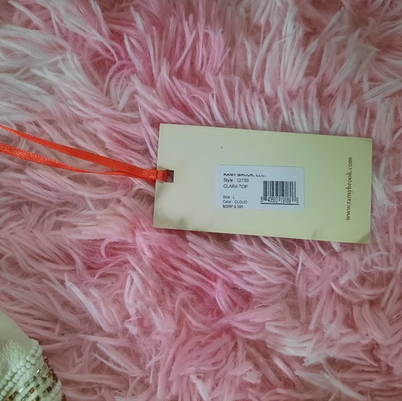 Ramy Brook NWT one shoulder embellished top size L - Picture 11 of 11